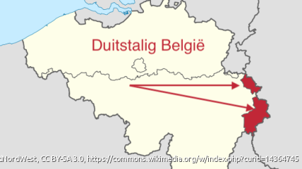 Blootvoets door Duitstalig België